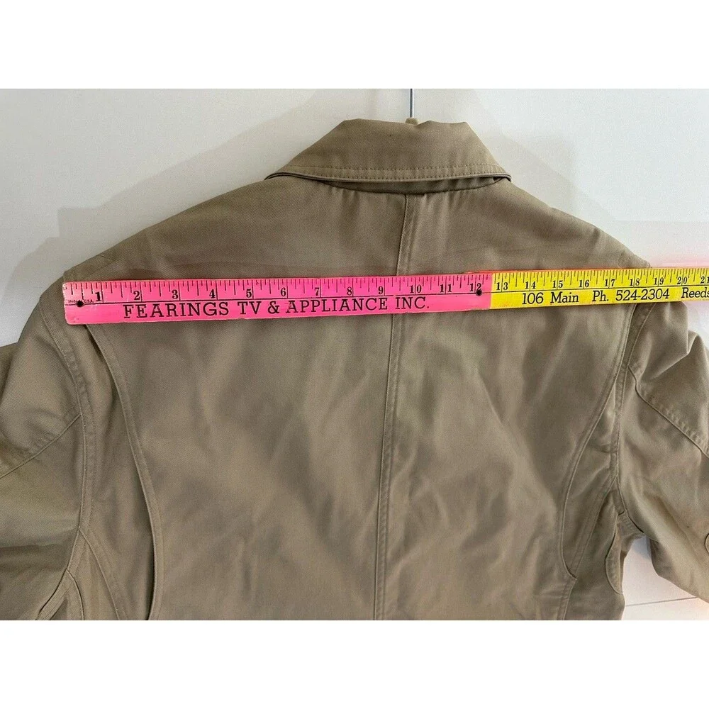 Duluth Trading Jacket XL Tall Khaki Twill Fire Hose Presentation Sport Coat Work